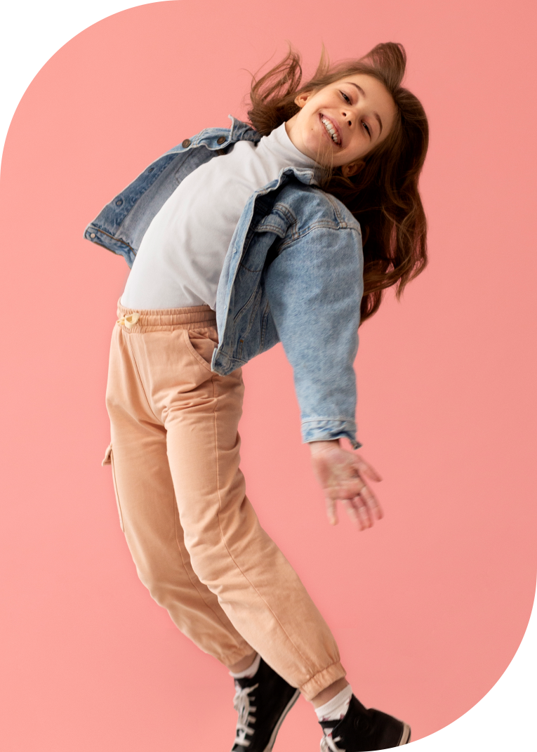 Playful kids yoga class